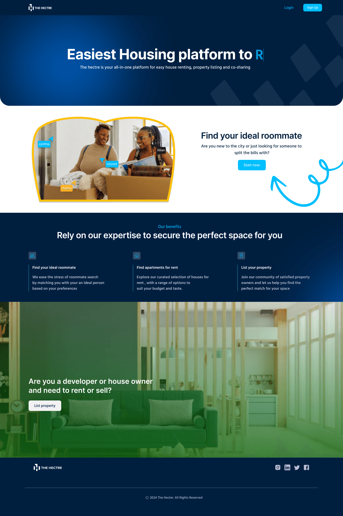 The Hectre — PropTech screenshot